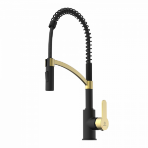 Wasserwerk Felis Semi-Pro Pull-Down Faucet Matte Black/Brushed Gold