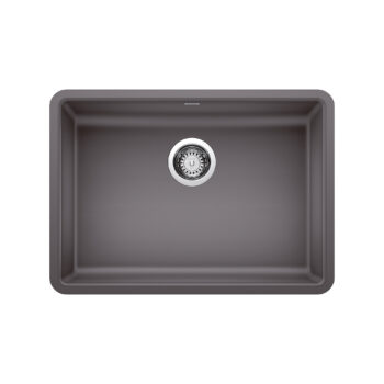 Blanco Precis SILGRANIT 25" ADA Single Bowl Undermount Kitchen Sink - Cinder