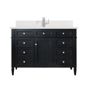 Brittany 48" Single Vanity, Black Onyx