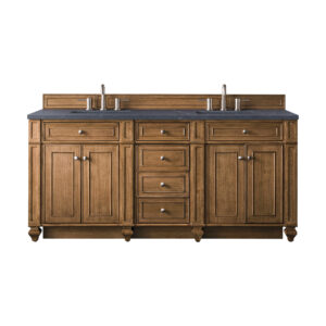 Bristol 72" Double Vanity, Saddle Brown
