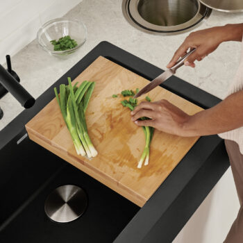 Blanco Ikon/Vintera Beechwood Floating Cutting Board - Image 3
