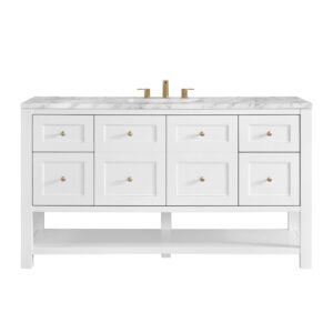 Breckenridge 60" Single Vanity, Bright White