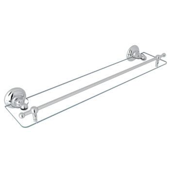 ROHL Wall Mount Towel Shelf In Polished Chrome