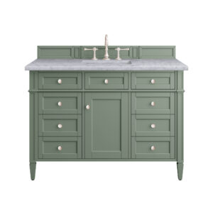 Brittany 48" Single Vanity, Smokey Celadon