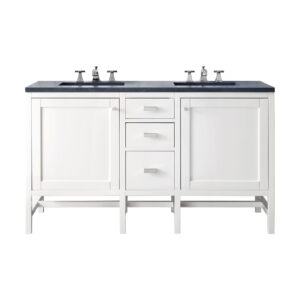 Addison 60" Double Vanity, Glossy White