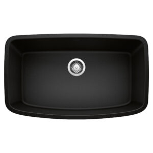 Blanco Valea SILGRANIT 32″ Super Single Undermount Kitchen Sink – Coal Black