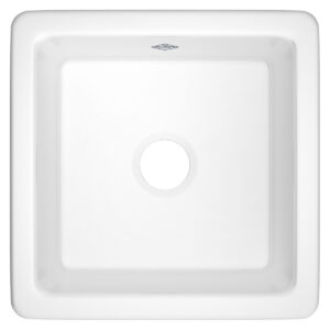 Rohl Lancaster™ 18” Single Bowl Square Fireclay Bar/Food Prep Kitchen Sink