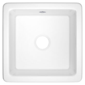Rohl Lancaster™ 18'' Single Bowl Square Fireclay Bar/Food Prep Kitchen Sink