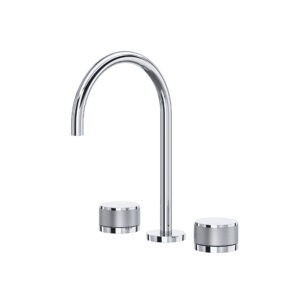 ROHL Amahle™ Widespread Lavatory Faucet With C-Spout In Polished Chrome
