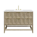 Emmeline 48" Single Vanity, Pebble Oak