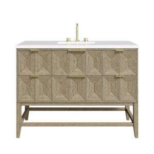 Emmeline 48″ Single Vanity, Pebble Oak