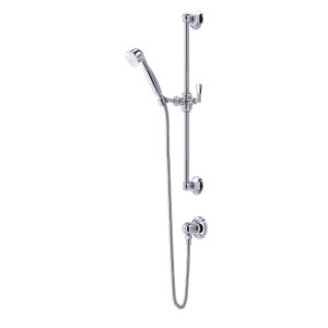 ROHL Handshower Set With 24″ Slide Bar and Single Function Handshower In Polished Chrome