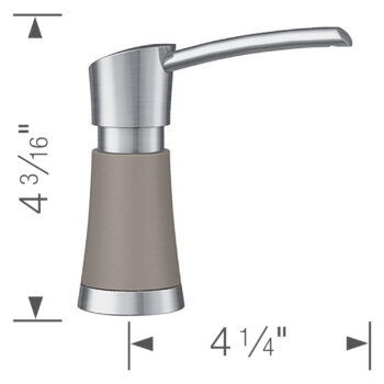 Blanco Artona Soap Dispenser - PVD Steel/Truffle - Image 3