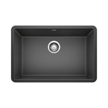 Blanco Precis SILGRANIT 27" Single Bowl Undermount Kitchen Sink - Café