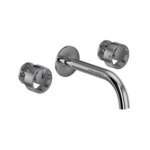 ROHL Eclissi™ Wall Mount Lavatory Faucet Trim With C-Spout In Polished Chrome