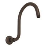 ROHL 12" Wall Mount Shower Arm In Tuscan Brass