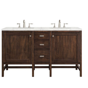 Addison 60" Double Vanity, Mid-Century Acacia