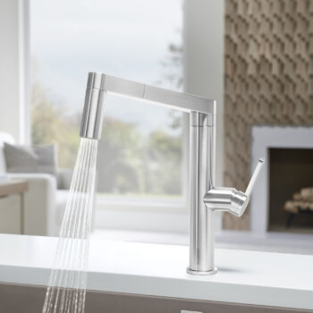 Blanco Panera Low Arc Pull-Out Dual-Spray Kitchen Faucet 1.5 GPM - Stainless Steel - Image 9