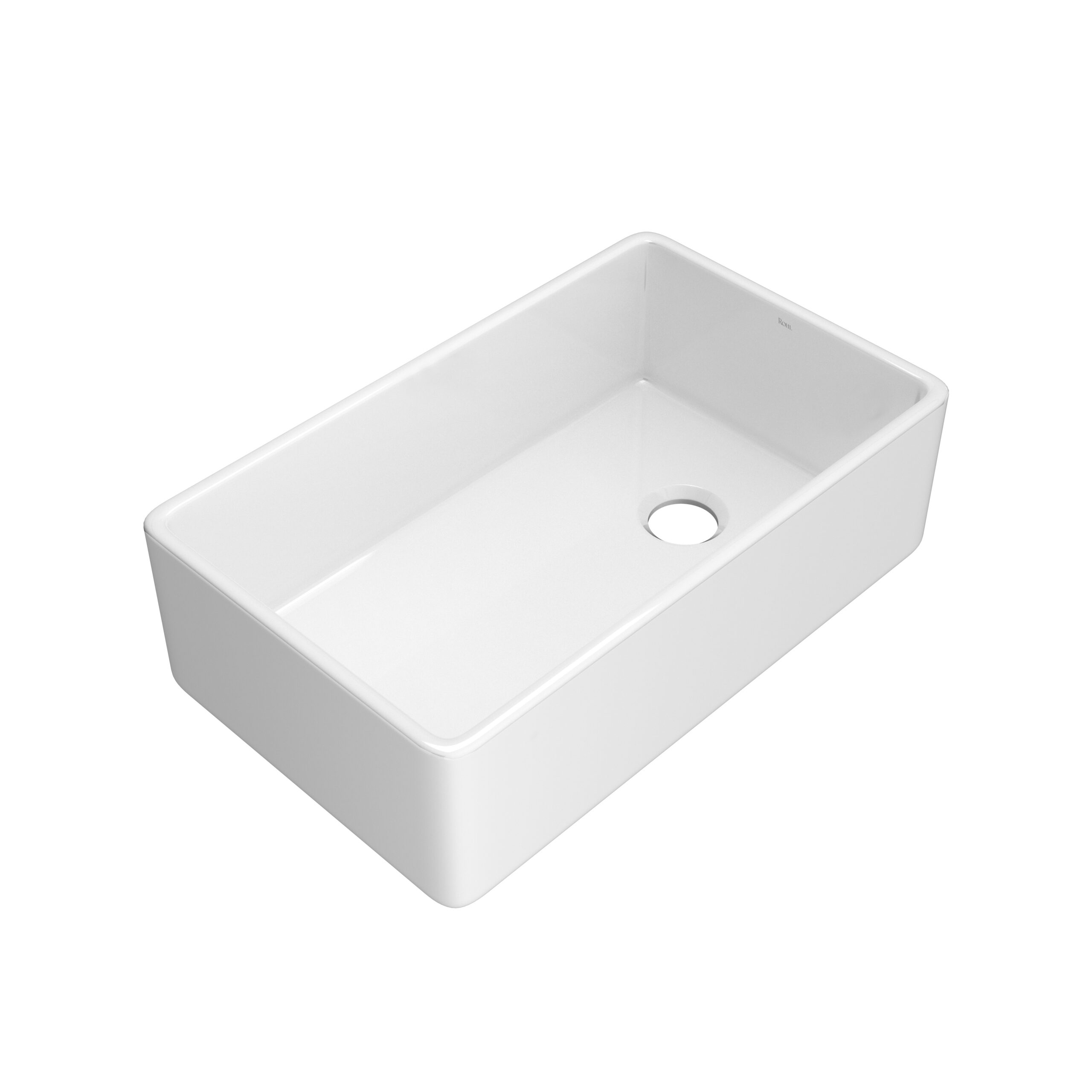 ROHL Allia™ 32" Fireclay Single Bowl Farmhouse Apron Front Kitchen Sink In White