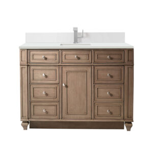 Bristol 48" Single Vanity, Whitewashed Walnut