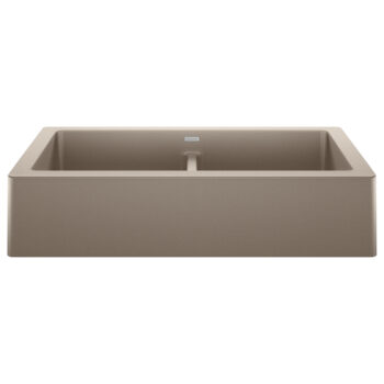 Blanco Vintera SILGRANIT 33" Double Bowl Apron-Front Farmhouse Sink - Truffle