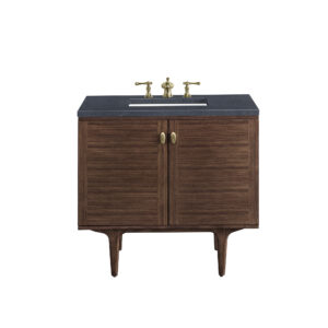 Amberly 36" Single Vanity, Mid-Century Walnut