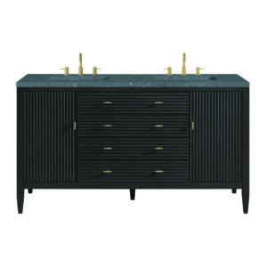 Myrrin 60" Double Vanity, Carbon Oak