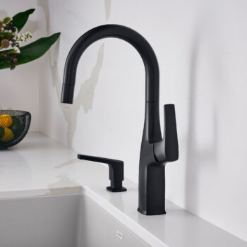 Blanco Rivana Pull-Down Bar Faucet 1.5 GPM - Matte Black - Image 2