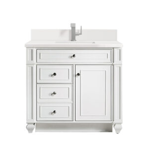 Bristol 36" Single Vanity, Bright White