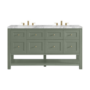 Breckenridge 60" Double Vanity, Smokey Celadon