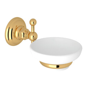ROHL Wall Mount Soap Dish In Italian Brass