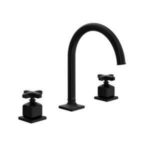 ROHL Apothecary™ Widespread Lavatory Faucet With C-Spout In Matte Black