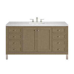 Chicago 60" Single Vanity, Walnut Whisper