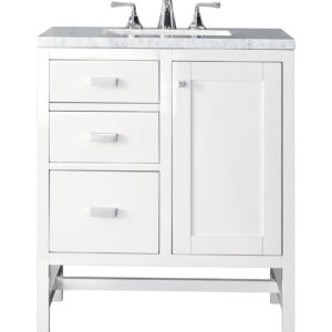 Addison 30" Single Vanity, Glossy White