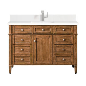 Brittany 48" Single Vanity, Saddle Brown