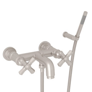 ROHL San Giovanni™ Exposed Wall Mount Tub Filler In Satin Nickel
