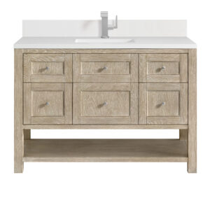 Breckenridge 48" Single Vanity, Whitewashed Oak