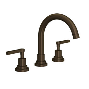 ROHL Lombardia® Widespread Lavatory Faucet With C-Spout In Tuscan Brass