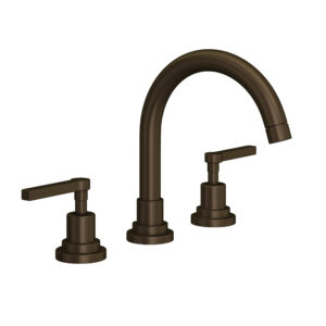 ROHL Lombardia® Widespread Lavatory Faucet With C-Spout In Tuscan Brass
