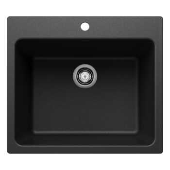 Blanco Liven SILGRANIT 25" Single Bowl Dual Mount Laundry Sink - Anthracite