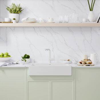 Blanco Vintera SILGRANIT 30" Single Bowl Apron-Front Farmhouse Sink - White - Image 7