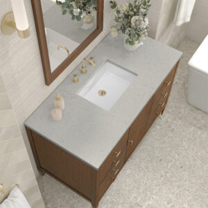 Myrrin 48" Single Vanity, Mid Century Walnut