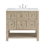Breckenridge 36" Single Vanity, Whitewashed Oak