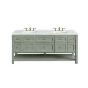 Breckenridge 72" Double Vanity, Smokey Celadon