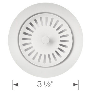 Blanco Color-Coordinated Metal Basket Strainer - White - Image 4