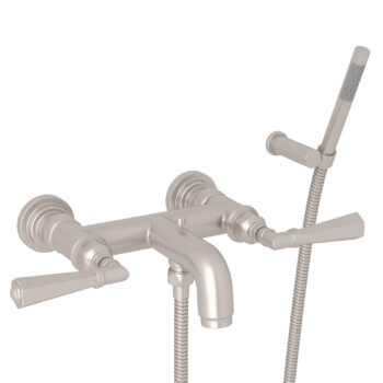 ROHL San Giovanni™ Exposed Wall Mount Tub Filler In Satin Nickel