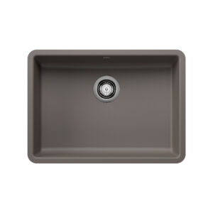 Blanco Precis SILGRANIT 25″ ADA Single Bowl Undermount Kitchen Sink – Volcano Gray