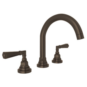 ROHL San Giovanni™ Widespread Lavatory Faucet With C-Spout In Tuscan Brass