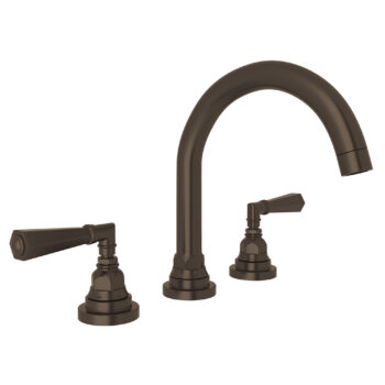 ROHL San Giovanni™ Widespread Lavatory Faucet With C-Spout In Tuscan Brass