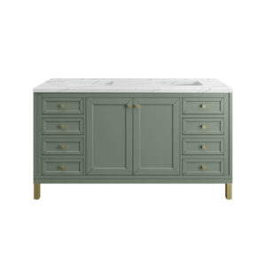 Chicago 60" Double Vanity, Smokey Celadon
